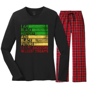 Happy Juneteenth Is My Independence Day Black Wo Women's Long Sleeve Flannel Pajama Set 