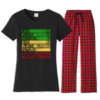 Happy Juneteenth Is My Independence Day Black Wo Women's Flannel Pajama Set