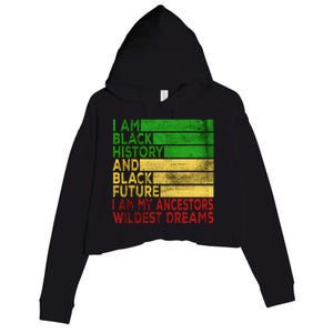 Happy Juneteenth Is My Independence Day Black Wo Crop Fleece Hoodie