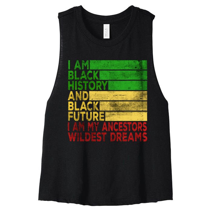 Happy Juneteenth Is My Independence Day Black Wo Women's Racerback Cropped Tank