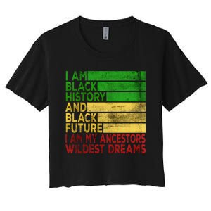 Happy Juneteenth Is My Independence Day Black Wo Women's Crop Top Tee