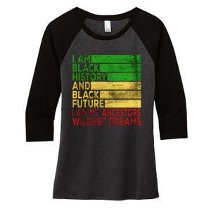 Happy Juneteenth Is My Independence Day Black Wo Women's Tri-Blend 3/4-Sleeve Raglan Shirt