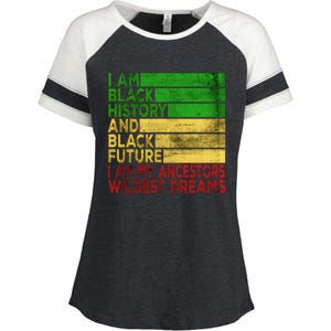 Happy Juneteenth Is My Independence Day Black Wo Enza Ladies Jersey Colorblock Tee