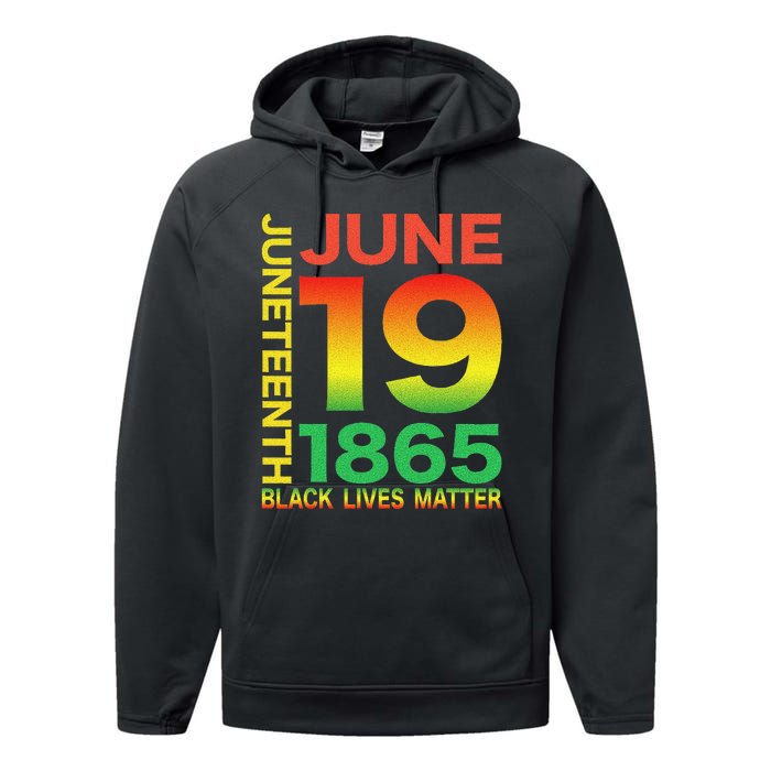 Happy Juneteenth Is My Independence Day Free ish Black Performance Fleece Hoodie