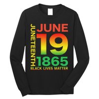 Happy Juneteenth Is My Independence Day Free ish Black Long Sleeve Shirt