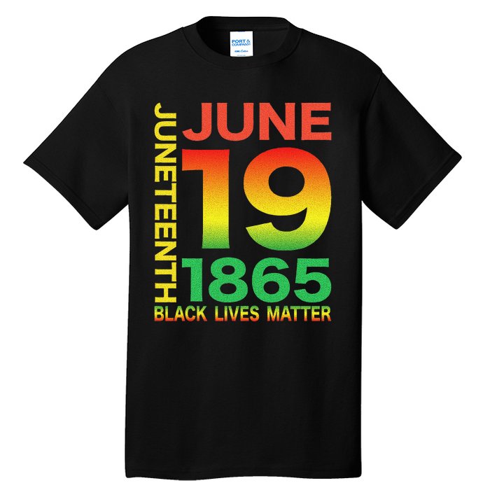 Happy Juneteenth Is My Independence Day Free ish Black Tall T-Shirt