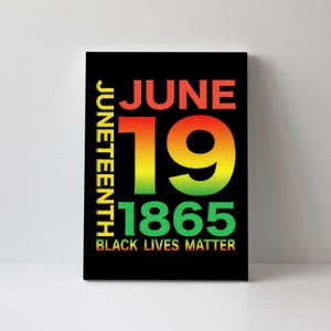 Happy Juneteenth Is My Independence Day Free ish Black Canvas