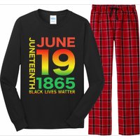 Happy Juneteenth Is My Independence Day Free ish Black Long Sleeve Pajama Set