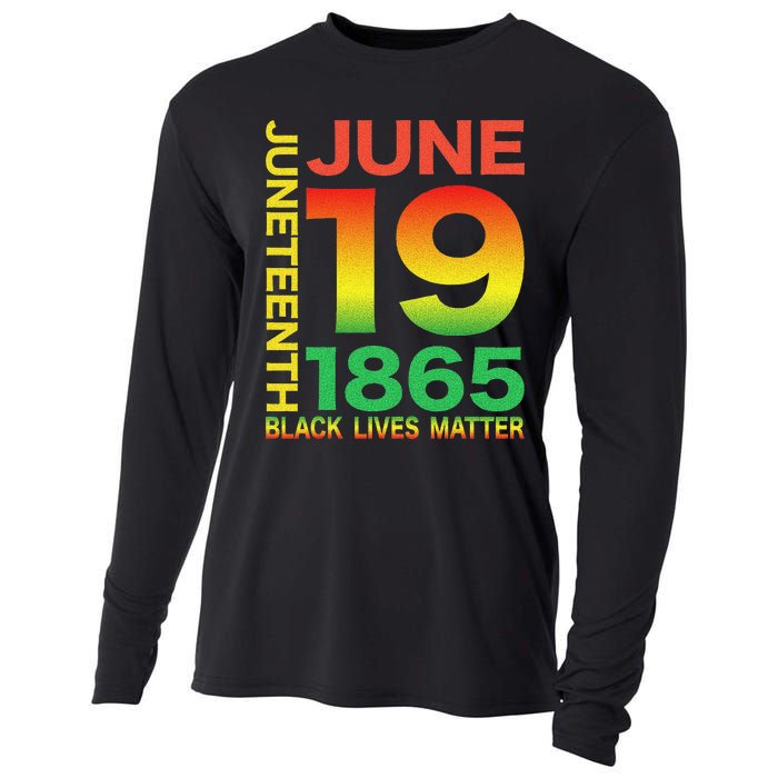 Happy Juneteenth Is My Independence Day Free ish Black Cooling Performance Long Sleeve Crew