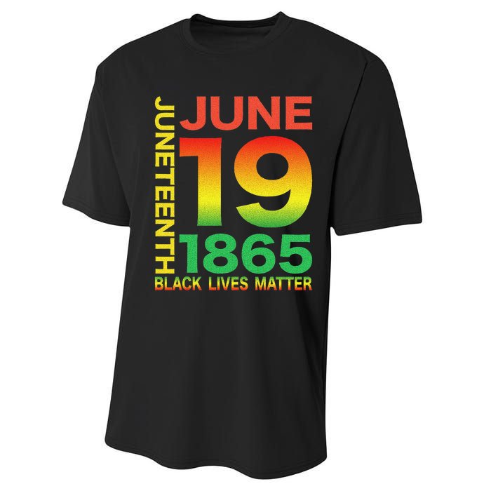 Happy Juneteenth Is My Independence Day Free ish Black Performance Sprint T-Shirt