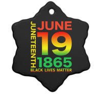 Happy Juneteenth Is My Independence Day Free ish Black Ceramic Star Ornament