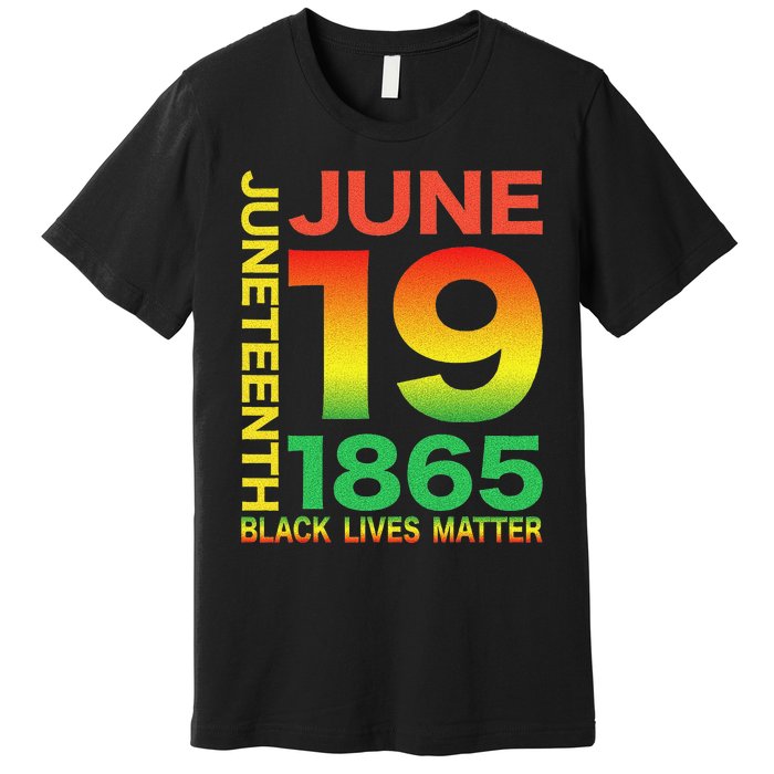 Happy Juneteenth Is My Independence Day Free ish Black Premium T-Shirt