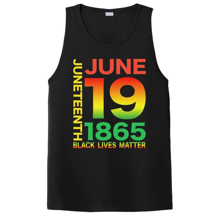 Happy Juneteenth Is My Independence Day Free ish Black PosiCharge Competitor Tank