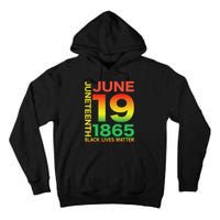 Happy Juneteenth Is My Independence Day Free ish Black Tall Hoodie