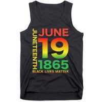 Happy Juneteenth Is My Independence Day Free ish Black Tank Top