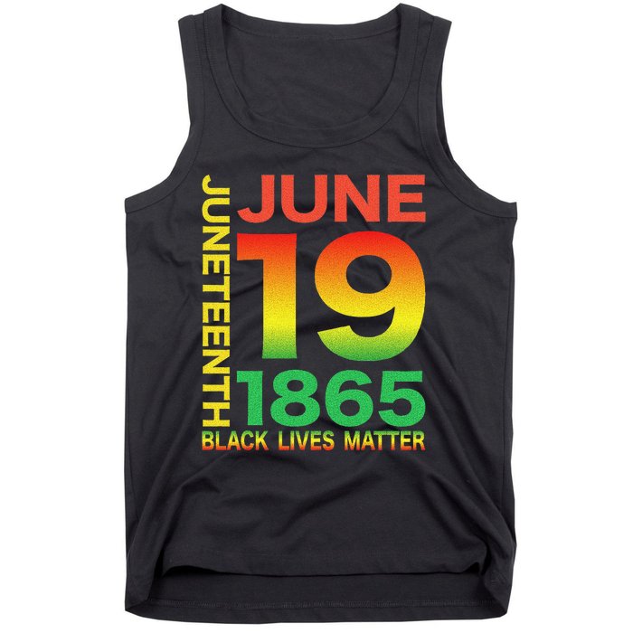 Happy Juneteenth Is My Independence Day Free ish Black Tank Top