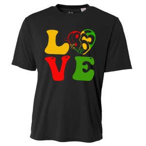 Happy Juneteenth Is My Independence Day Love Black  Cooling Performance Crew T-Shirt