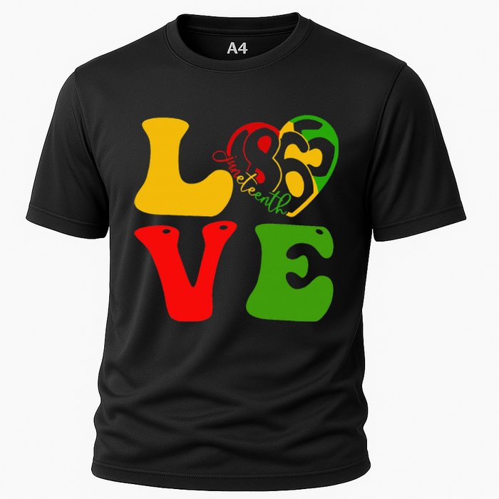 Happy Juneteenth Is My Independence Day Love Black  Cooling Performance Crew T-Shirt