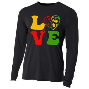 Happy Juneteenth Is My Independence Day Love Black  Cooling Performance Long Sleeve Crew