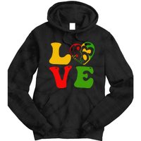 Happy Juneteenth Is My Independence Day Love Black  Tie Dye Hoodie