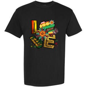 Happy Juneteenth Is My Independence Day Love Black Garment-Dyed Heavyweight T-Shirt