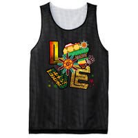 Happy Juneteenth Is My Independence Day Love Black Mesh Reversible Basketball Jersey Tank