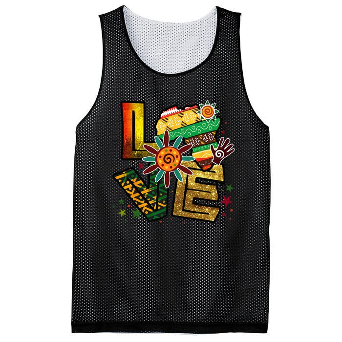 Happy Juneteenth Is My Independence Day Love Black Mesh Reversible Basketball Jersey Tank