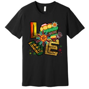 Happy Juneteenth Is My Independence Day Love Black Premium T-Shirt