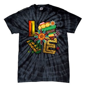 Happy Juneteenth Is My Independence Day Love Black Tie-Dye T-Shirt