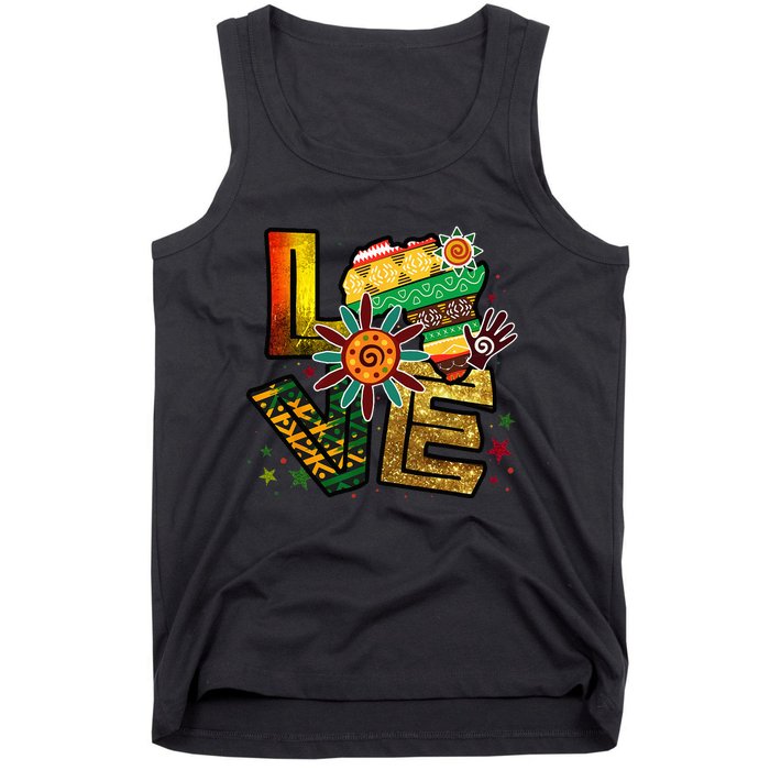 Happy Juneteenth Is My Independence Day Love Black Tank Top