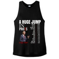 Huge Jump In Prices Joe Biden I Did That Ladies PosiCharge Tri-Blend Wicking Tank