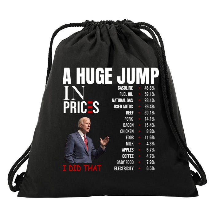 Huge Jump In Prices Joe Biden I Did That Drawstring Bag