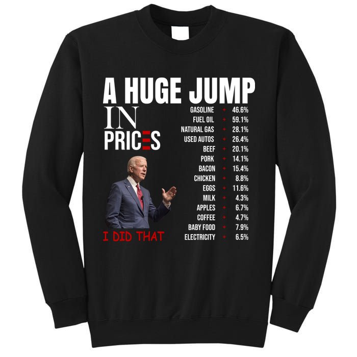 Huge Jump In Prices Joe Biden I Did That Tall Sweatshirt