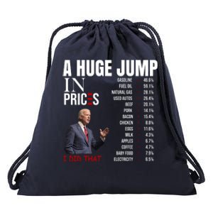 Huge Jump In Prices Joe Biden I Did That Drawstring Bag