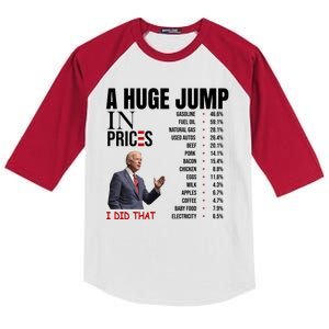 Huge Jump In Prices Joe Biden I Did That Kids Colorblock Raglan Jersey