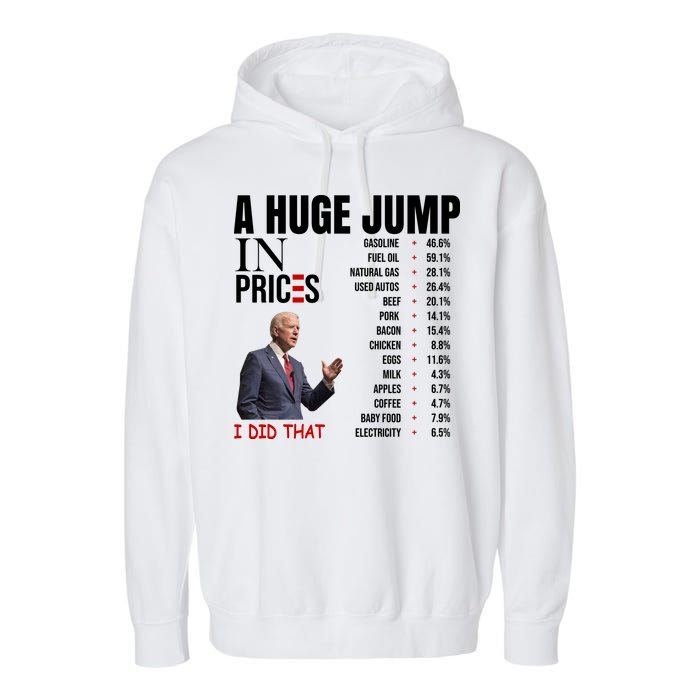 Huge Jump In Prices Joe Biden I Did That Garment-Dyed Fleece Hoodie