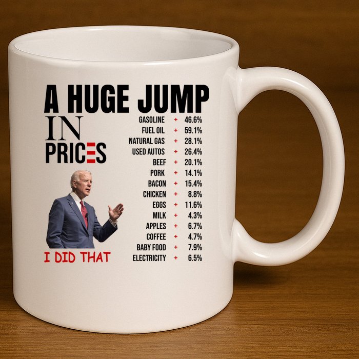 Huge Jump In Prices Joe Biden I Did That 11oz C Handle Ceramic Mug