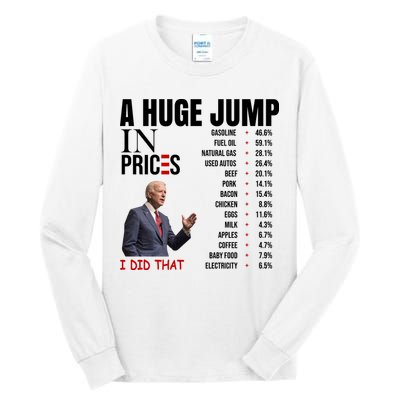 Huge Jump In Prices Joe Biden I Did That Tall Long Sleeve T-Shirt