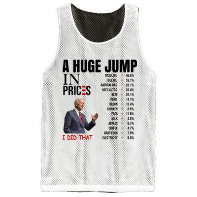 Huge Jump In Prices Joe Biden I Did That Mesh Reversible Basketball Jersey Tank