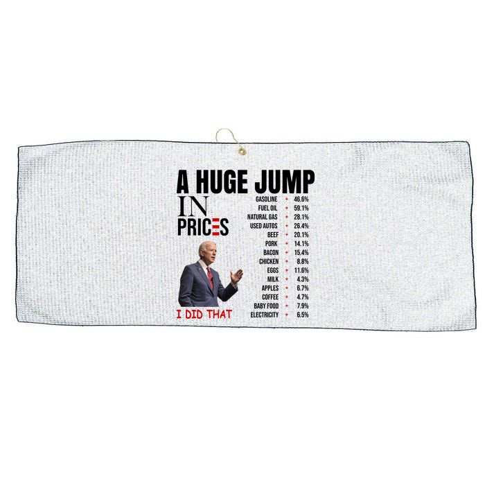 Huge Jump In Prices Joe Biden I Did That Large Microfiber Waffle Golf Towel