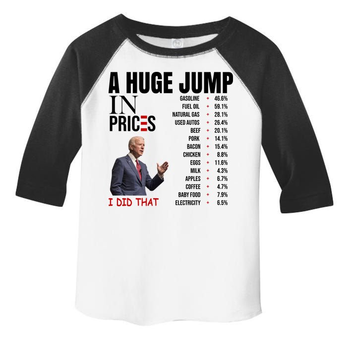 Huge Jump In Prices Joe Biden I Did That Toddler Fine Jersey T-Shirt