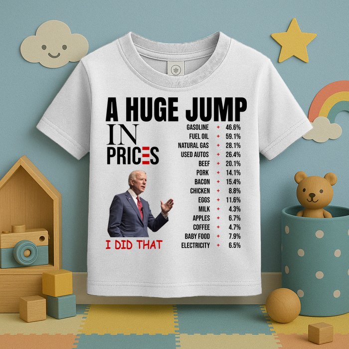 Huge Jump In Prices Joe Biden I Did That Toddler T-Shirt