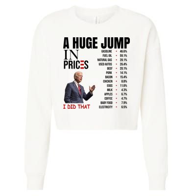 Huge Jump In Prices Joe Biden I Did That Cropped Pullover Crew