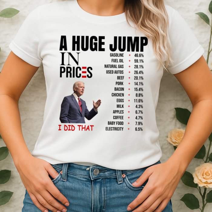 Huge Jump In Prices Joe Biden I Did That Womens T-Shirt