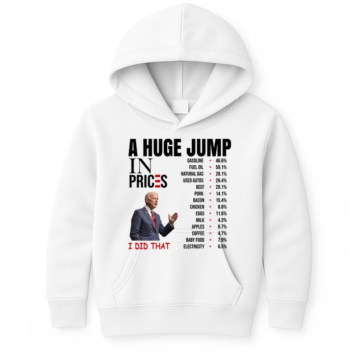 Huge Jump In Prices Joe Biden I Did That Kids Hoodie