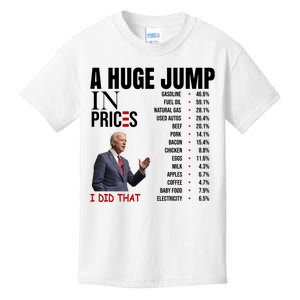 Huge Jump In Prices Joe Biden I Did That Kids T-Shirt