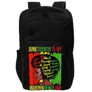 Happy Juneteenth Is My Independence Day Black Women Impact Tech Backpack