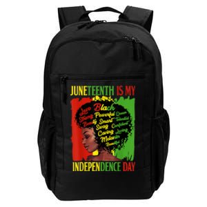 Happy Juneteenth Is My Independence Day Black Women Daily Commute Backpack