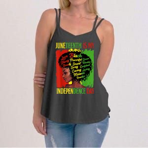 Happy Juneteenth Is My Independence Day Black Women Women's Strappy Tank