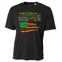 Happy Juneteenth Is My Independence Day Free ish Black Cooling Performance Crew T-Shirt